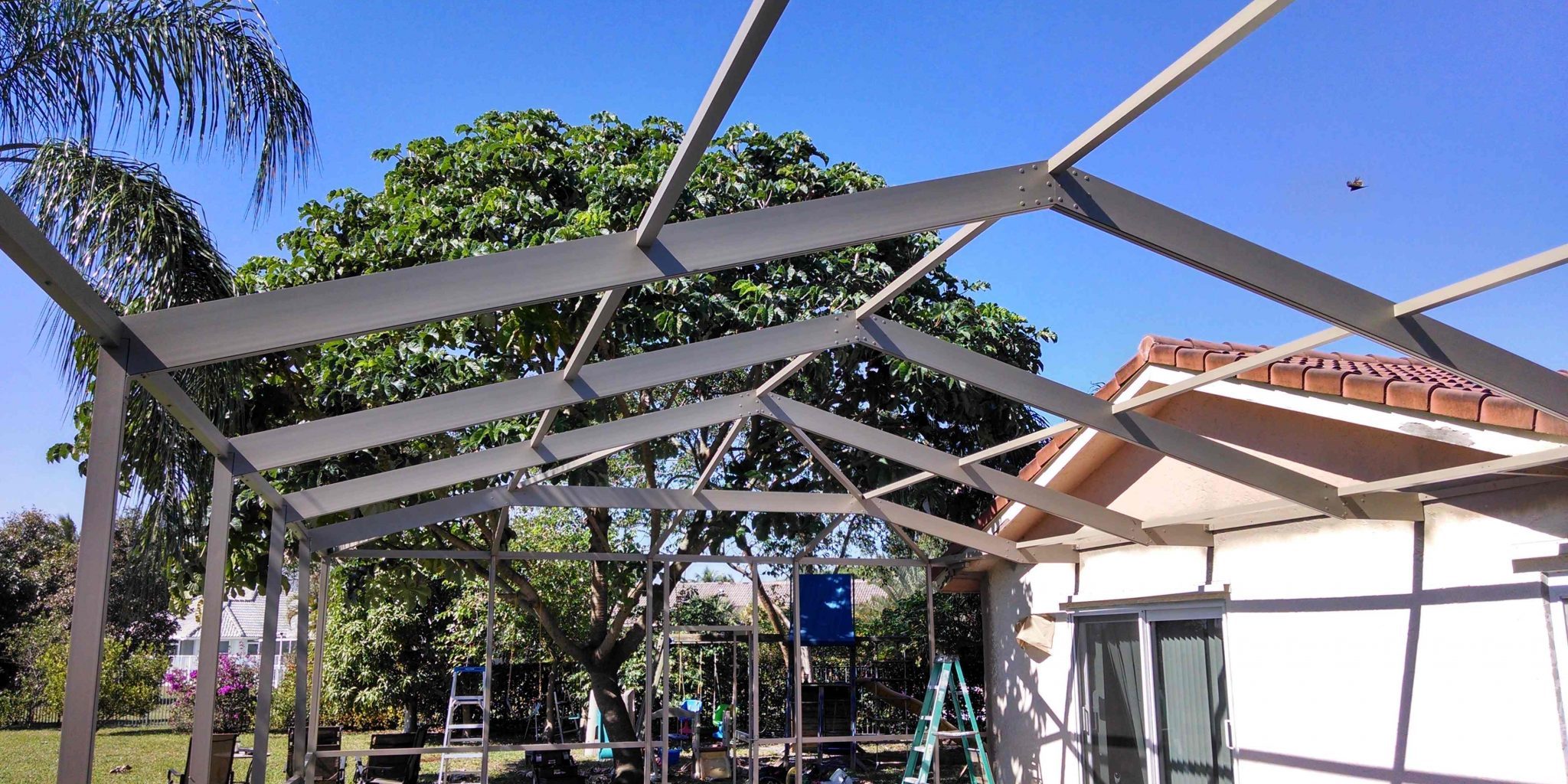 Screen Enclosure in Boca Raton finished