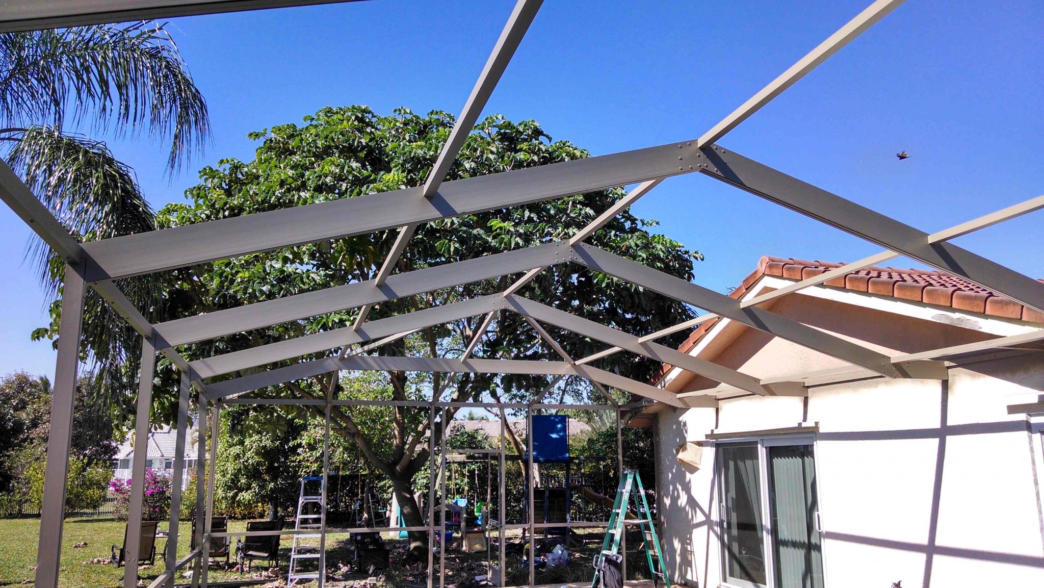 Boca-Raton-Pool-Cage-after Screen Enclosure in Boca Raton finished