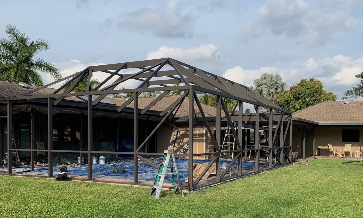 pool enclosure screen restoring wellington bronze mannix